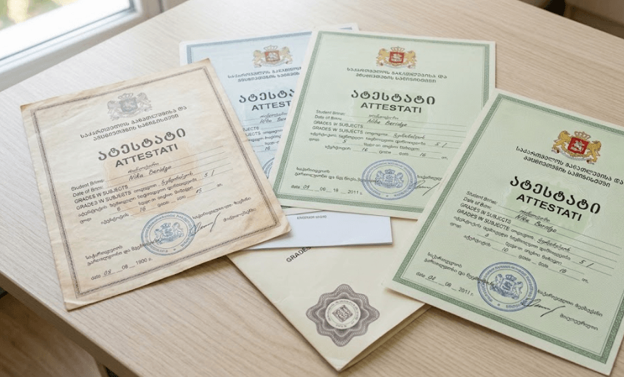 ატესტატის თარგმნა